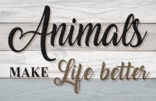 Animals make Life Better Tiny Block