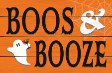  orange Boos & Booze martini Tiny Sitter