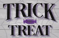  Trick or Treat purple Tiny Sitter