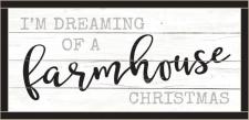 Farmhouse Christmas  GRY.. Framed Wall Sign