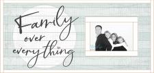 Family over everything White Framed Picture Frame