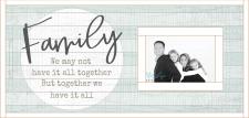 Family, we may not have it all together White Framed Picture