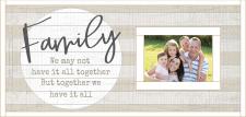 Family, we may not have it all together White Framed Picture