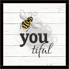 Bee You Tiful Framed Wall Sign