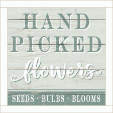 Hand Picked Flowers Framed Wall Sign