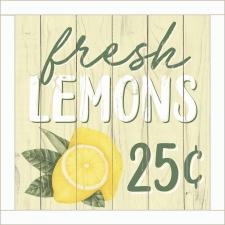 Fresh Lemons Framed Wall Sign