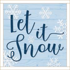 BLU Let it snow Framed Wall Sign