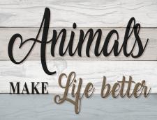 Animals make life Better Fun Block