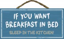 Breakfast In Bed Rope Hanger Sign