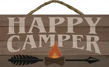 Happy Camper Rope Hanger Sign