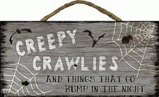 creepy crawlers Rope Hanger Sign