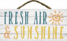 Fresh Air & Sunshine Rope Hanger Sign