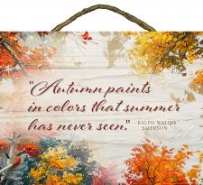 Autumn paints in colors Slat Rope Hanger