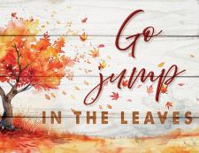 Go jump in the leaves Fun Block