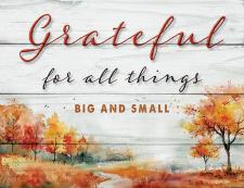 Grateful for all things, big and small Fun Block